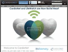 Tablet Screenshot of cardionet.com